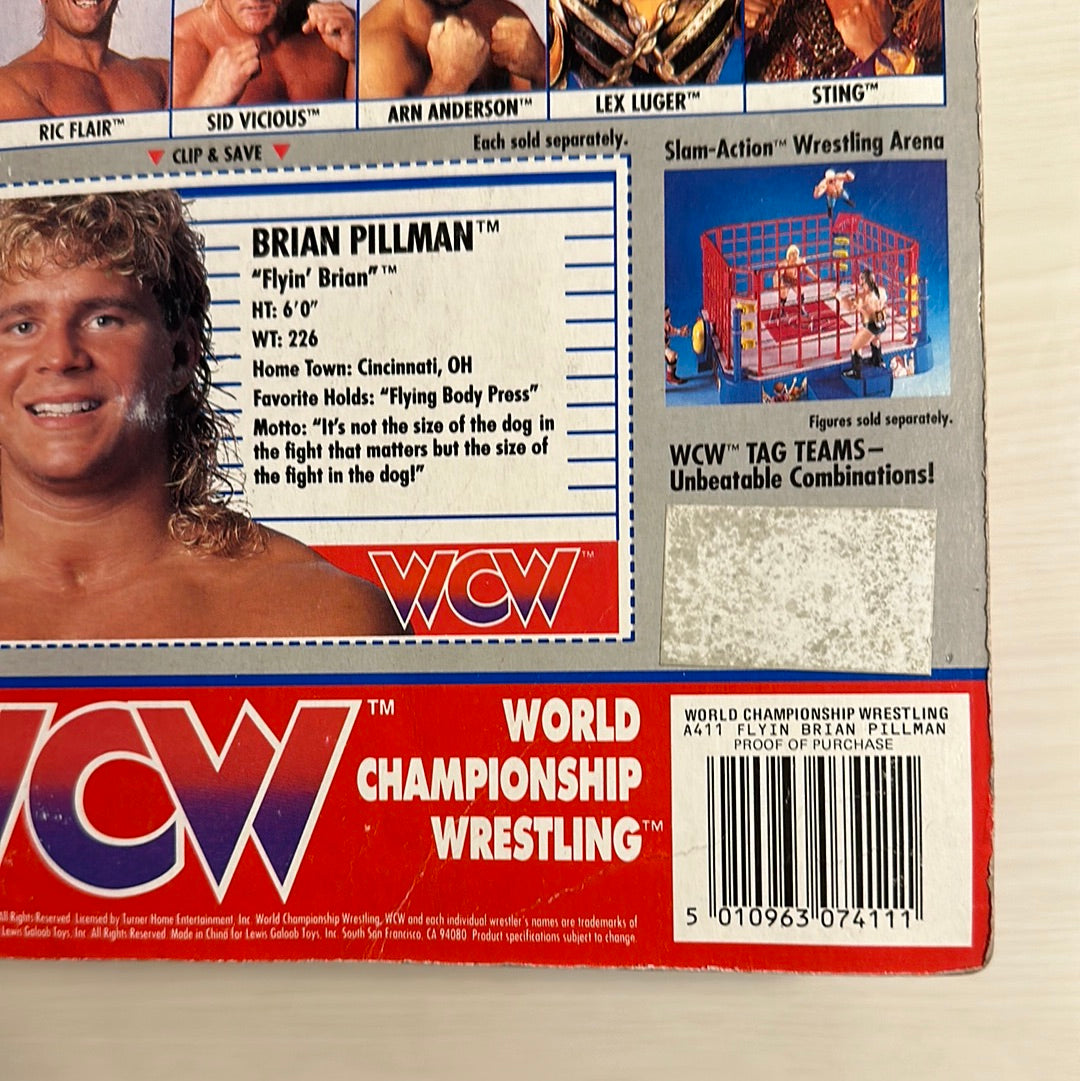 Brian Pillman WCW Galoob Blue Trunks UK Exclusive