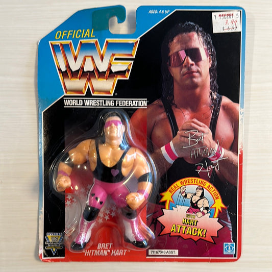 Bret the Hitman Hart Series 4 WWF Hasbro - Purple Heart