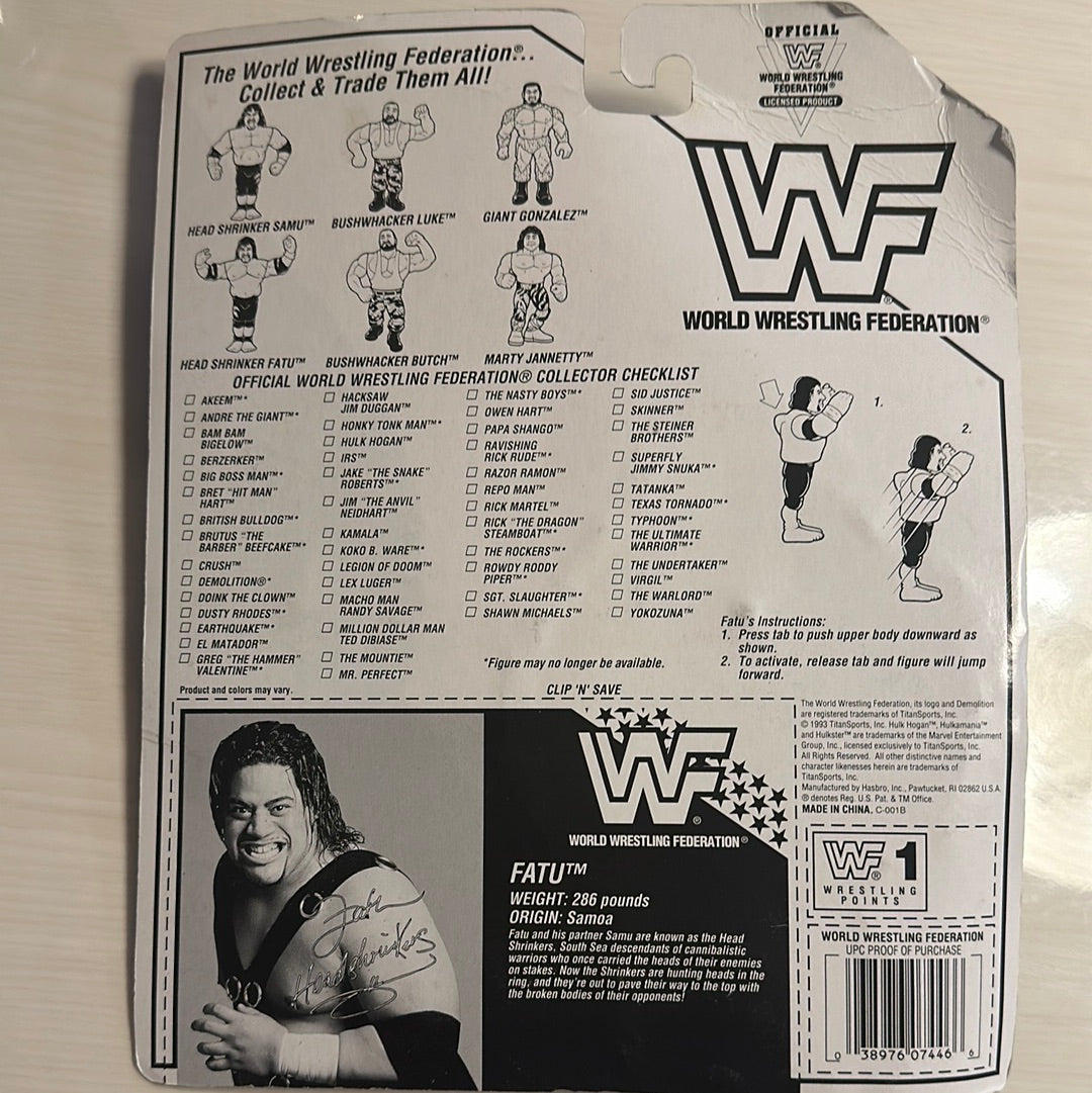 Fatu the Headshrinker Series 10 WWF Hasbro