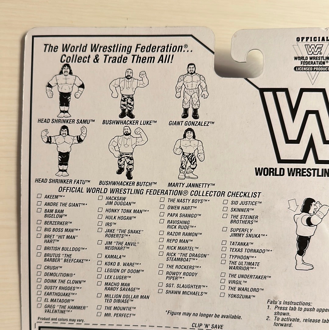 Fatu the Headshrinker Series 10 WWF Hasbro