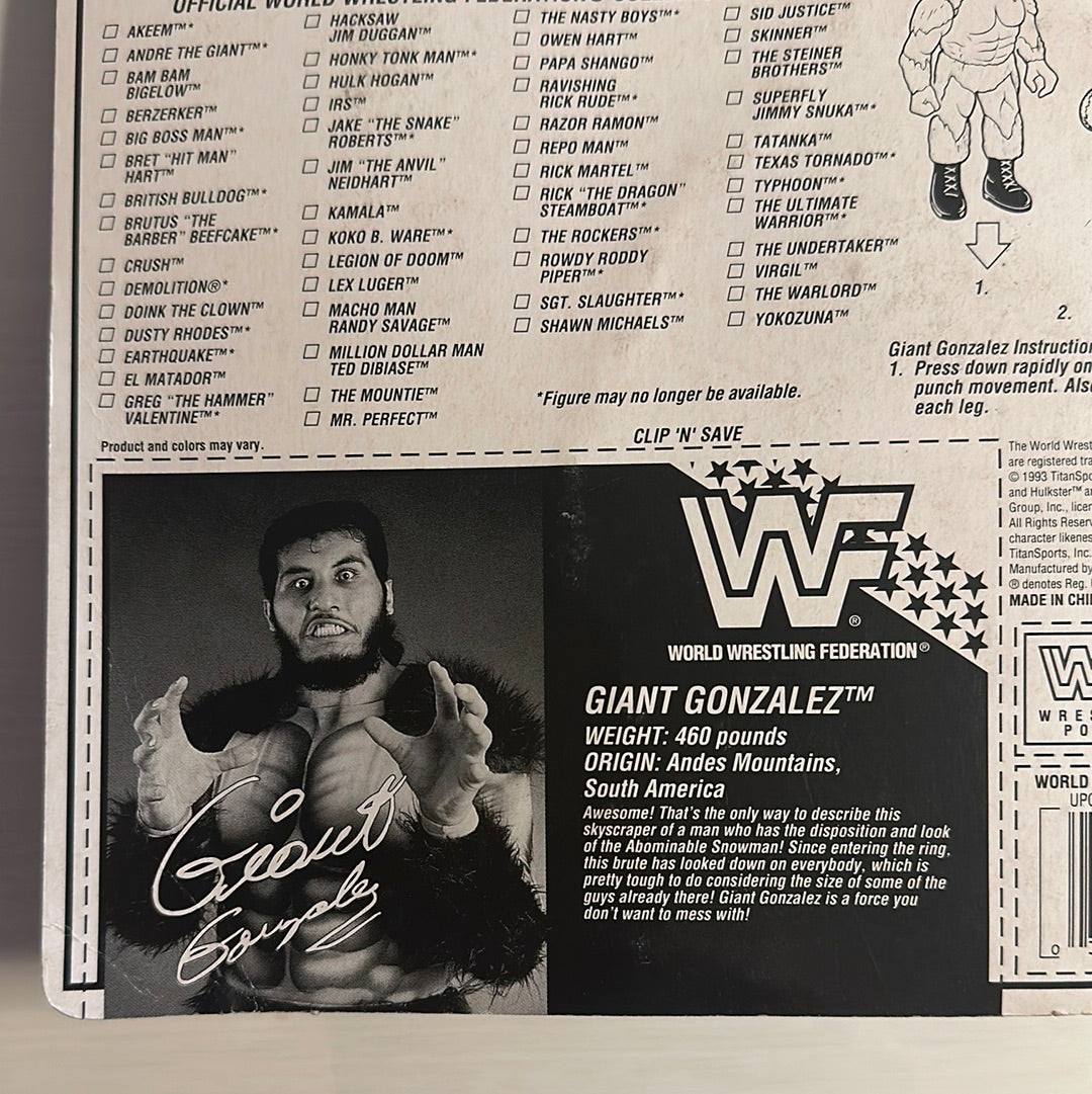 Giant Gonzalez Series 10 WWF Hasbro
