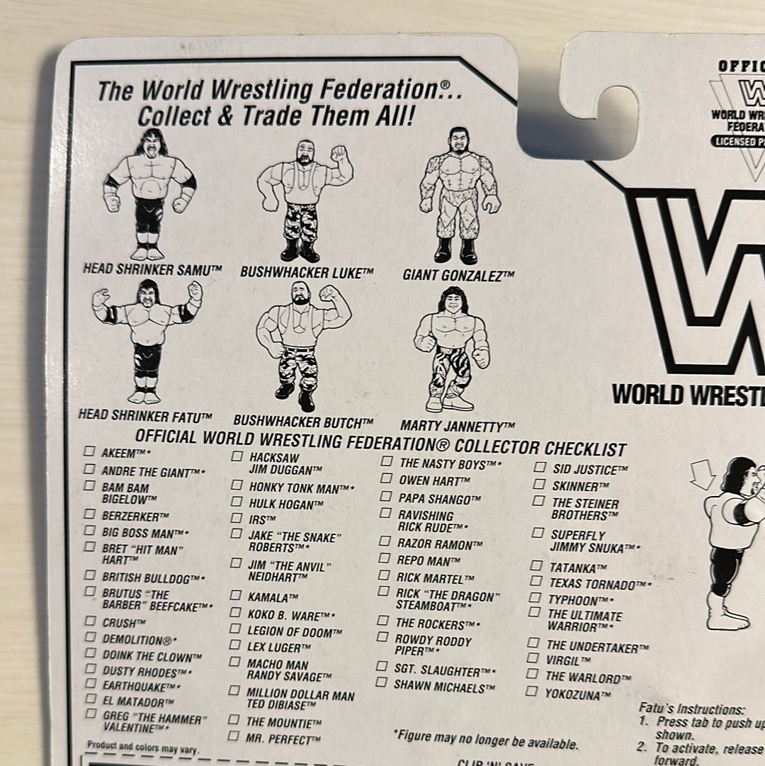 Fatu the Headshrinker Series 10 WWF Hasbro