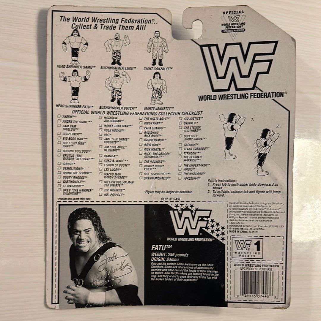 Fatu the Headshrinker Series 10 WWF Hasbro