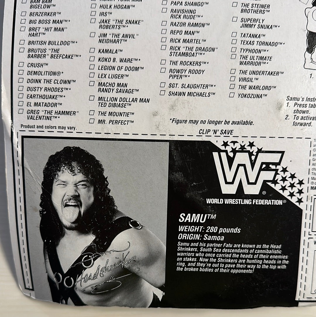Samu the Headshrinker Series 10 WWF Hasbro