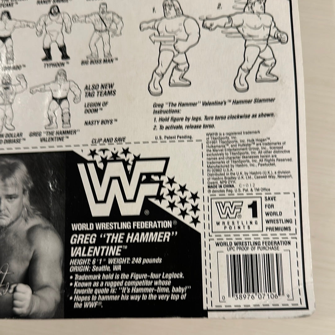 Greg the Hammer Valentine Series 3 WWF Hasbro