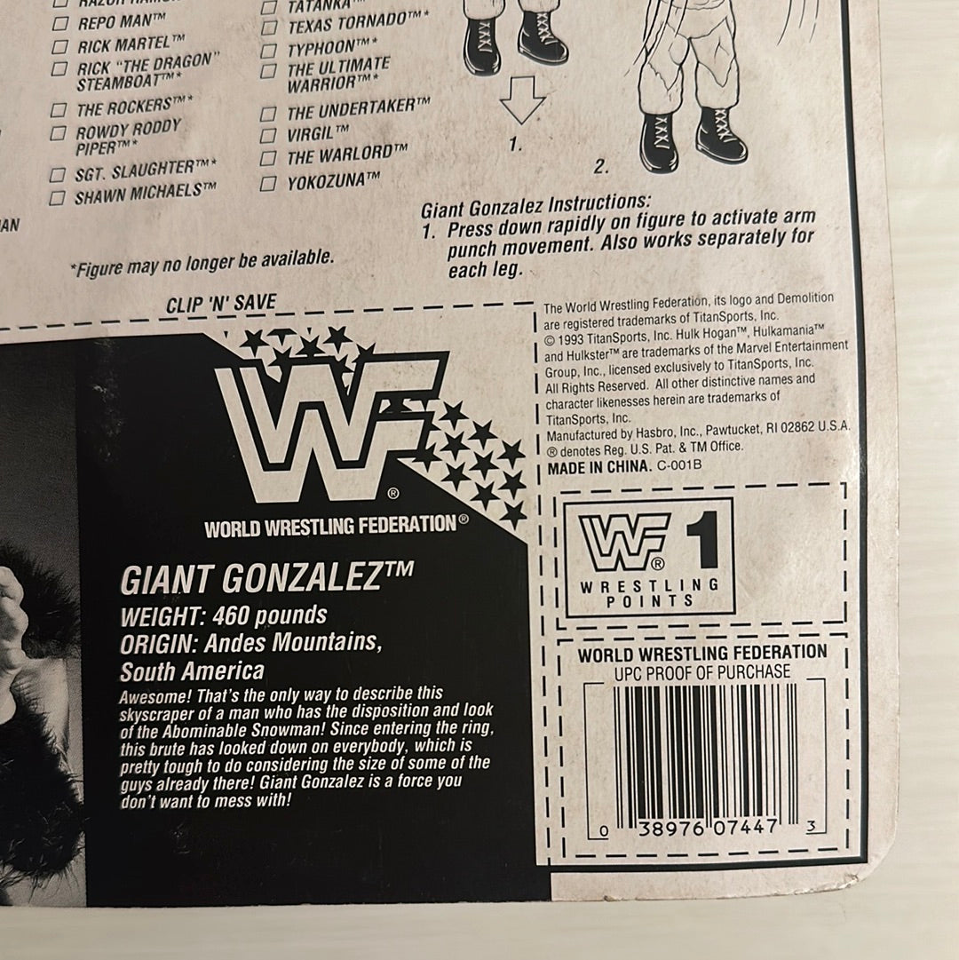 Giant Gonzalez Series 10 WWF Hasbro
