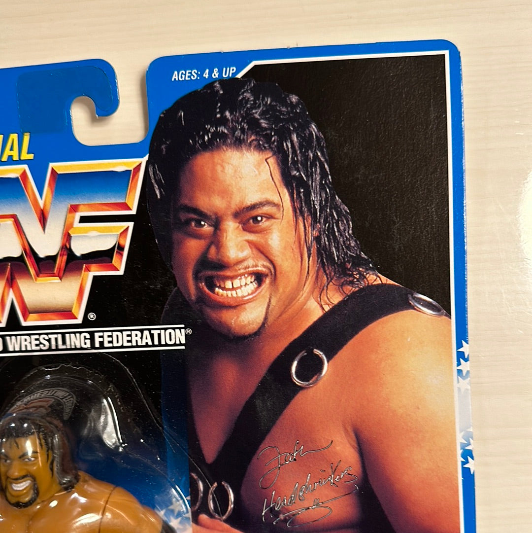 Fatu the Headshrinker Series 10 WWF Hasbro