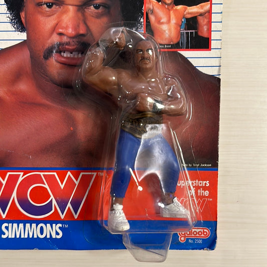 Ron Simmons WCW Galoob UK Exclusive White Stripe