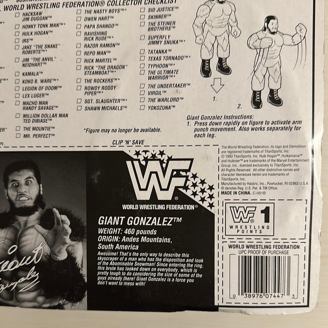 Giant Gonzalez Series 10 WWF Hasbro
