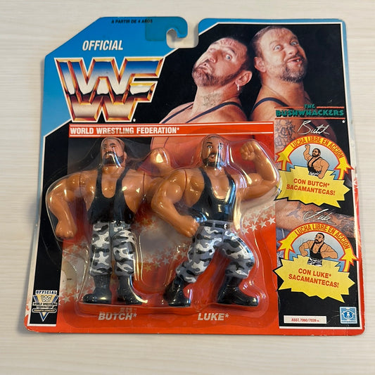 The Bushwhackers Series 2 WWF Hasbro foreign card