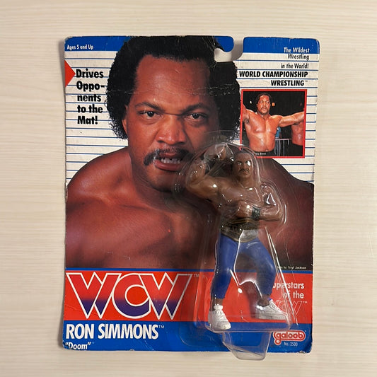 Ron Simmons WCW Galoob UK Exclusive White Stripe
