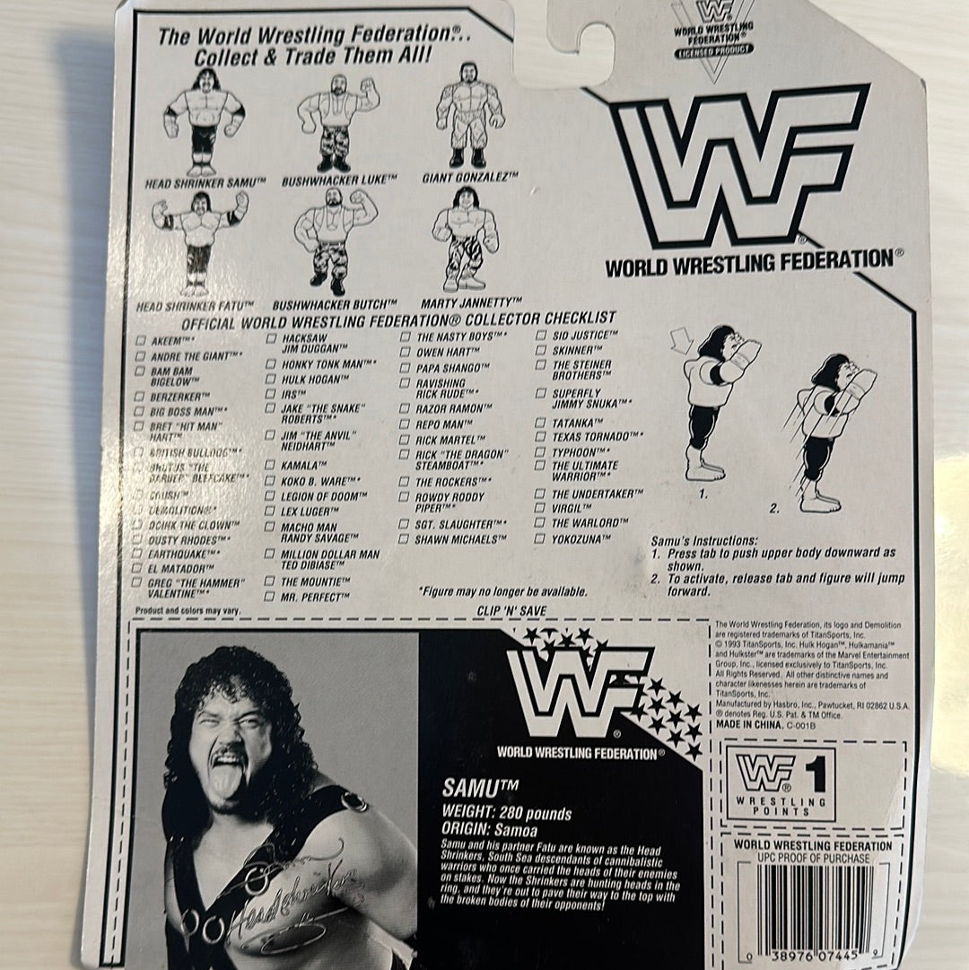 Samu the Headshrinker Series 10 WWF Hasbro