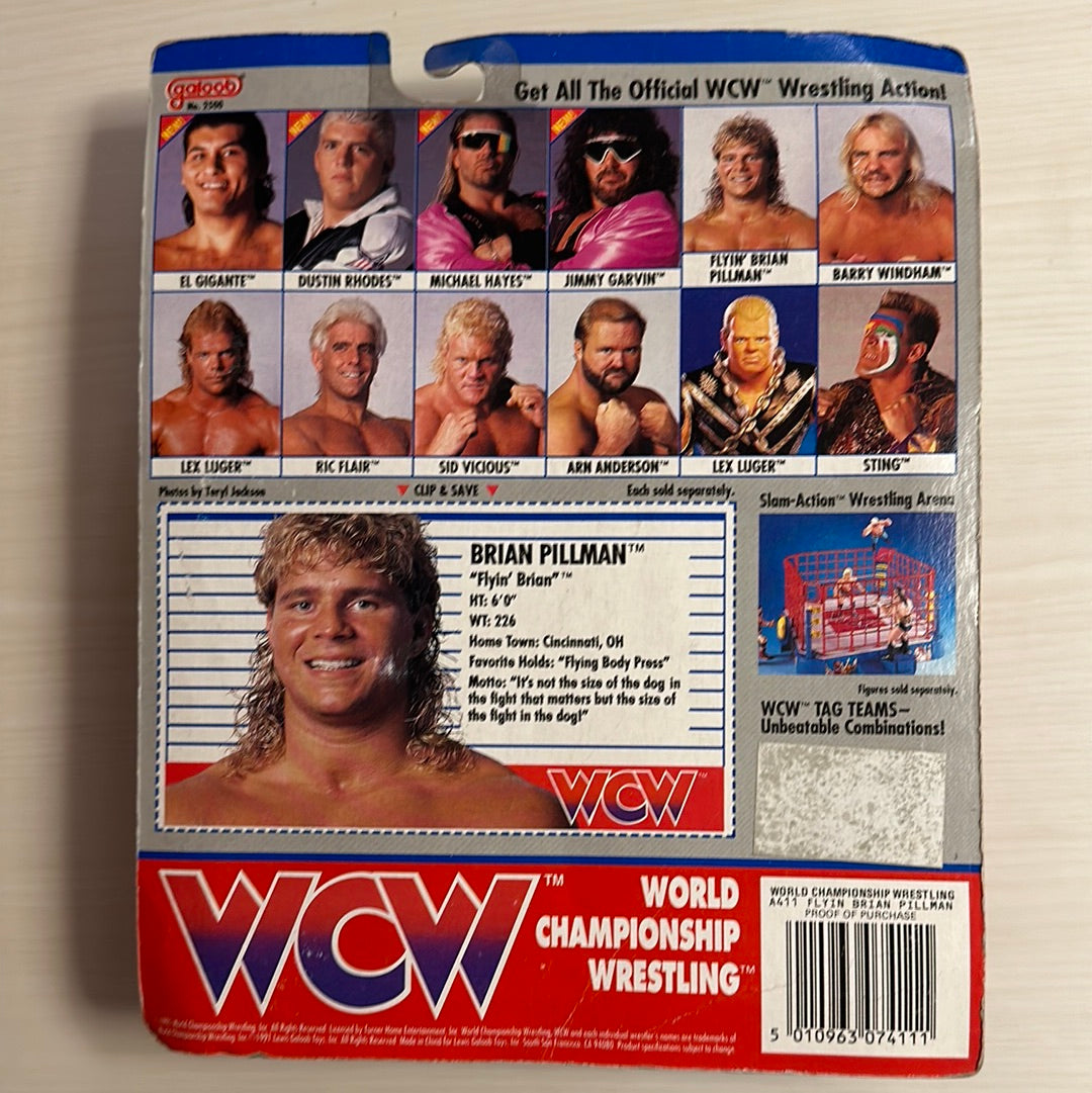 Brian Pillman WCW Galoob Blue Trunks UK Exclusive