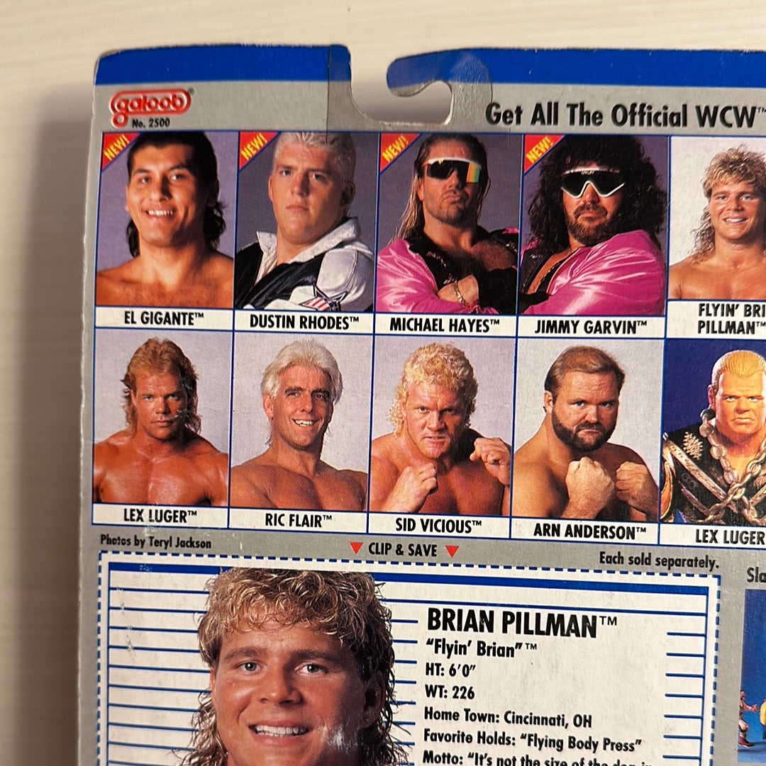 Brian Pillman WCW Galoob Blue Trunks UK Exclusive