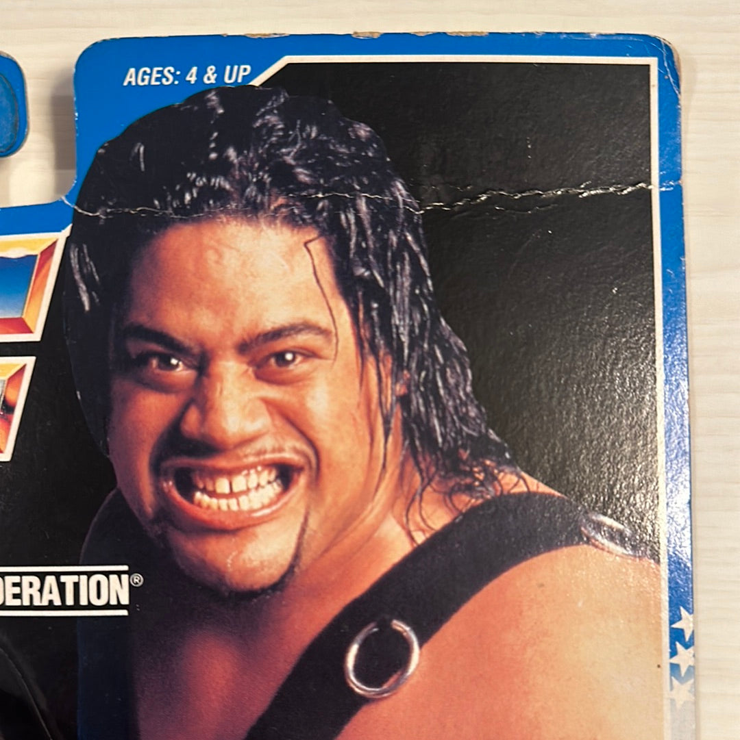 Fatu the Headshrinker Series 10 WWF Hasbro