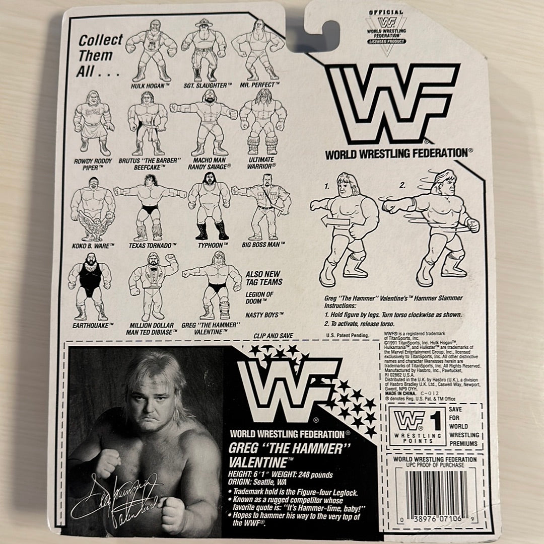 Greg the Hammer Valentine Series 3 WWF Hasbro