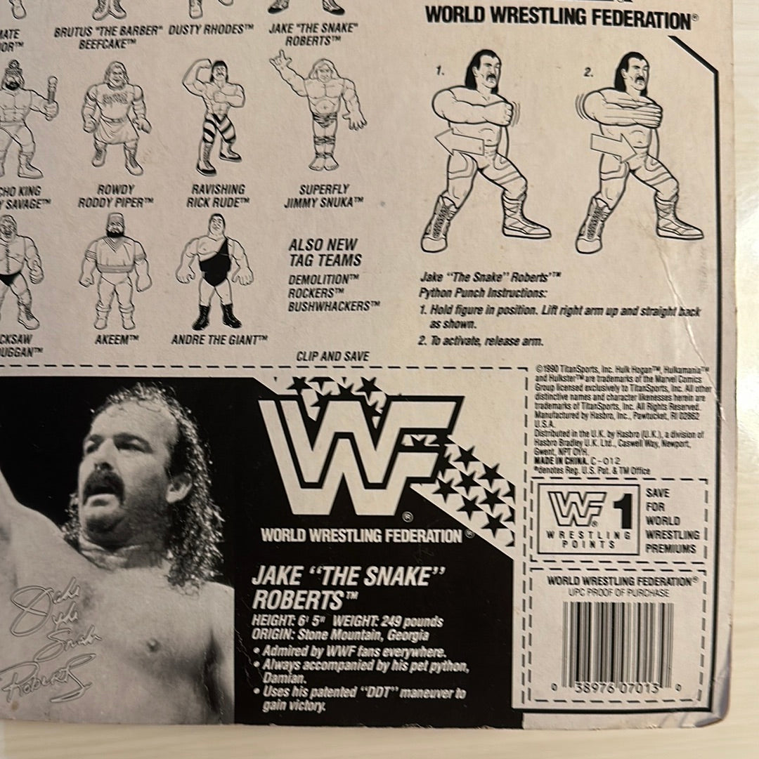 Jake the Snake Roberts Series 1 WWF Hasbro