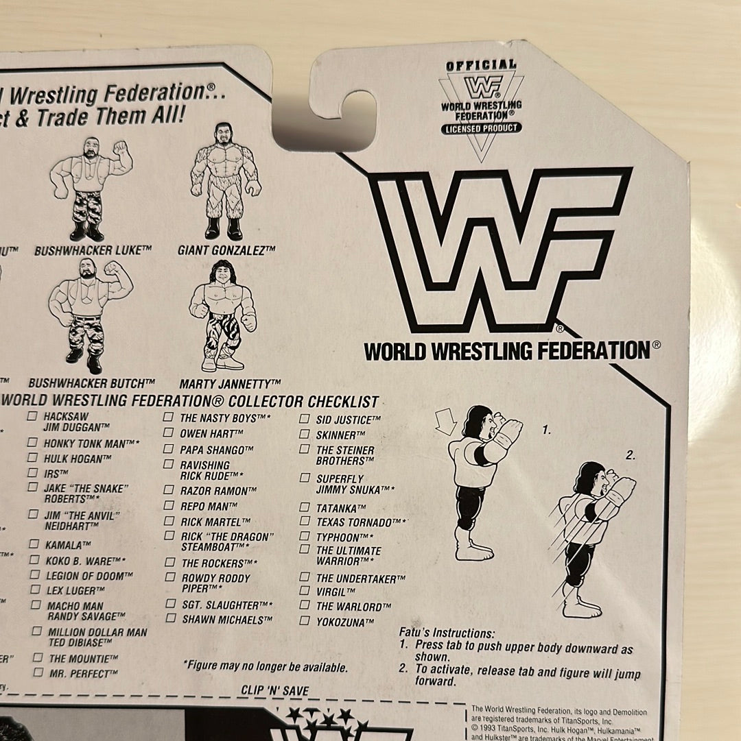 Fatu the Headshrinker Series 10 WWF Hasbro