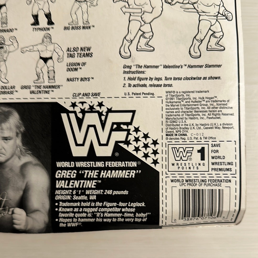 Greg the Hammer Valentine Series 3 WWF Hasbro