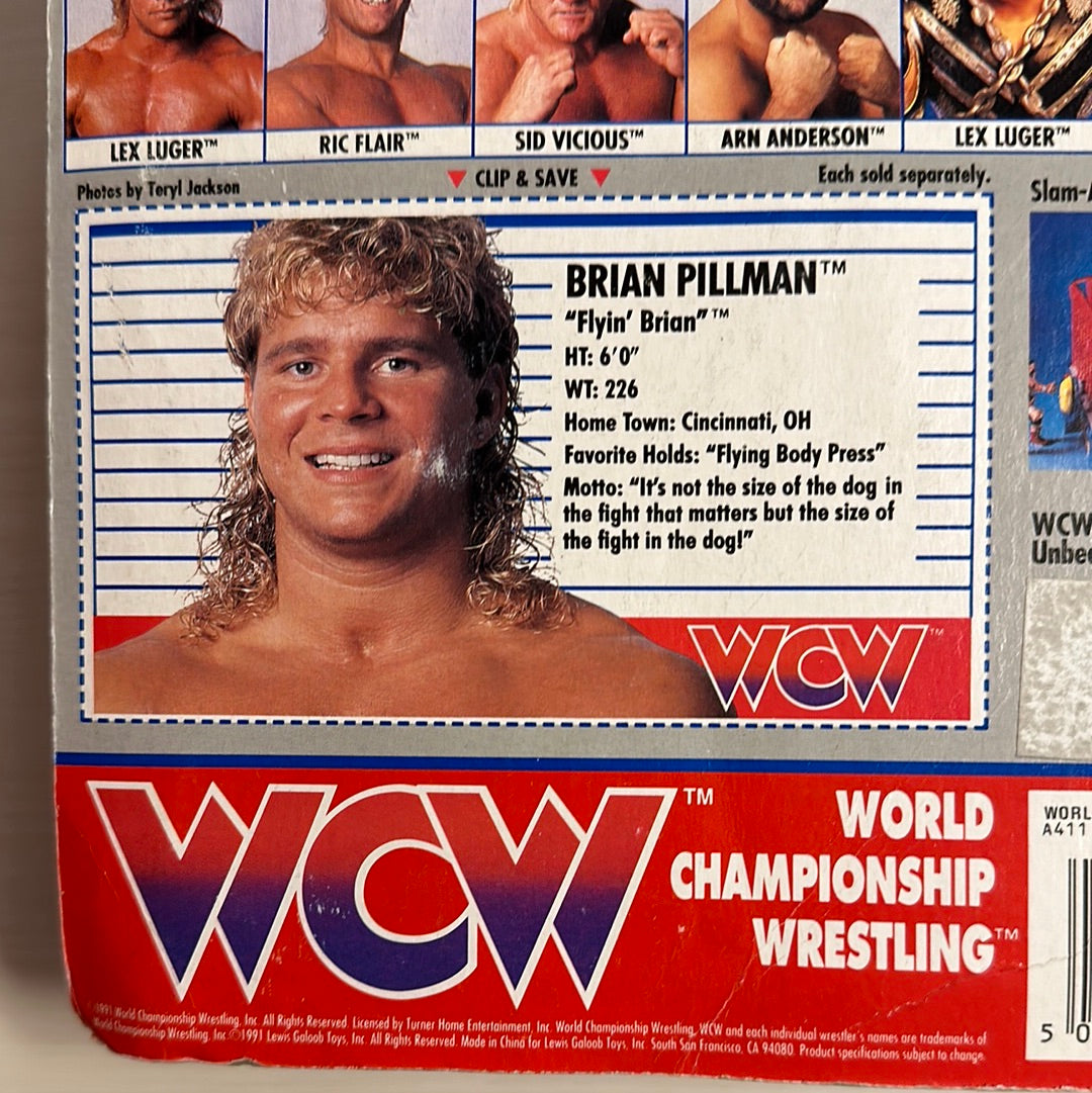 Brian Pillman WCW Galoob Blue Trunks UK Exclusive