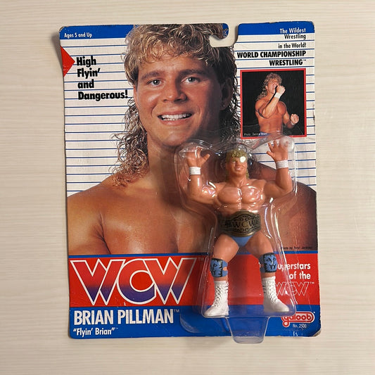 Brian Pillman WCW Galoob Blue Trunks UK Exclusive