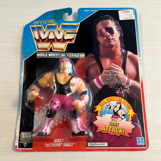 Bret the Hitman Hart Series 4 WWF Hasbro - Purple Heart