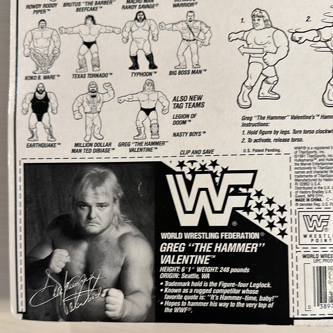 Greg the Hammer Valentine Series 3 WWF Hasbro