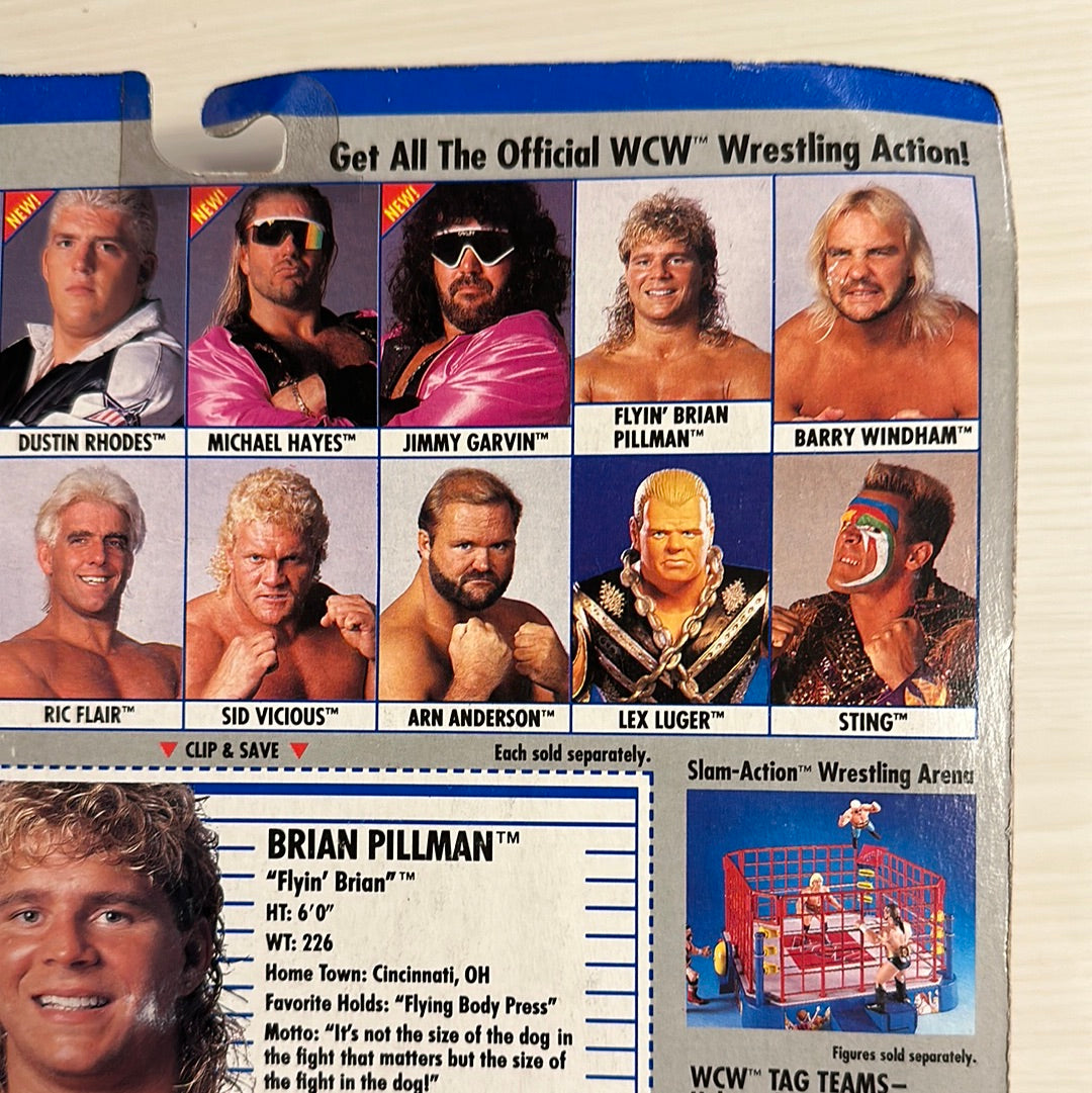 Brian Pillman WCW Galoob Blue Trunks UK Exclusive