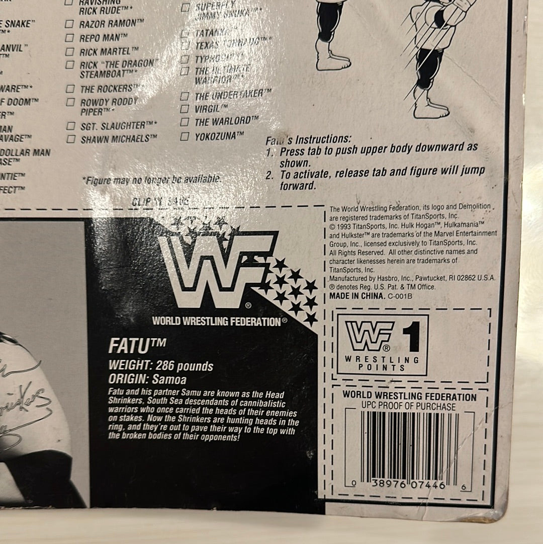 Fatu the Headshrinker Series 10 WWF Hasbro