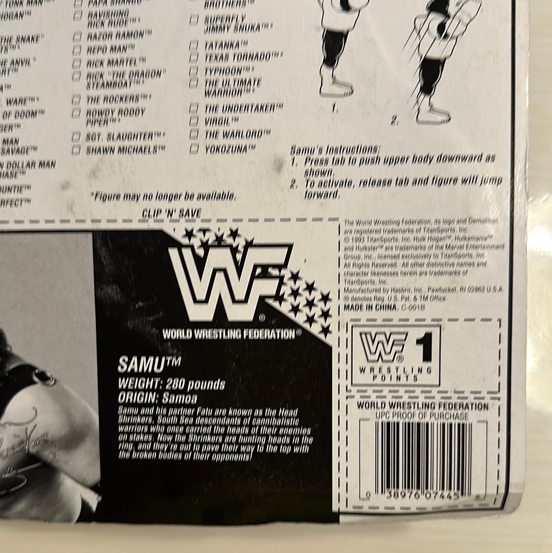 Samu the Headshrinker Series 10 WWF Hasbro