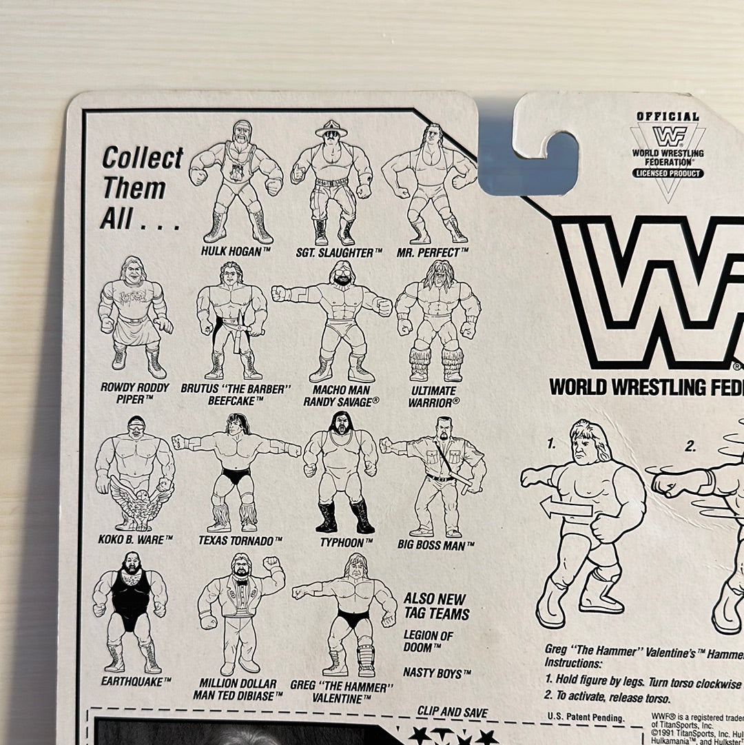 Greg the Hammer Valentine Series 3 WWF Hasbro