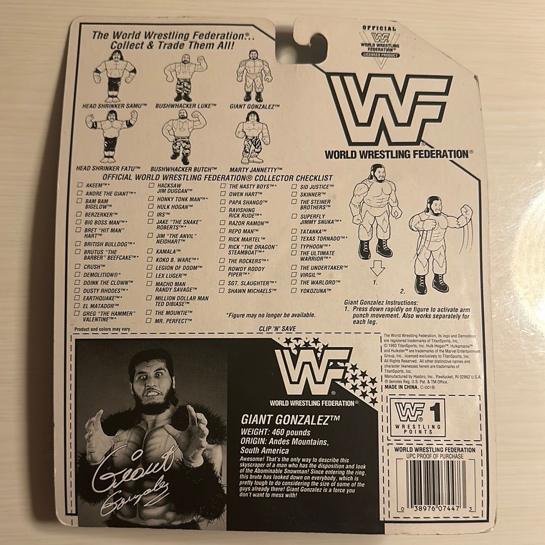 Giant Gonzalez WWF Hasbro Series 10
