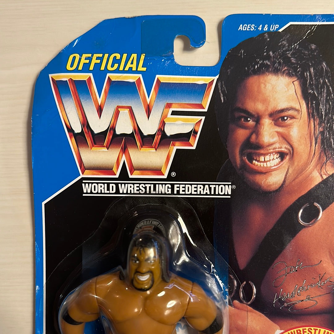 Fatu the Headshrinker Series 10 WWF Hasbro