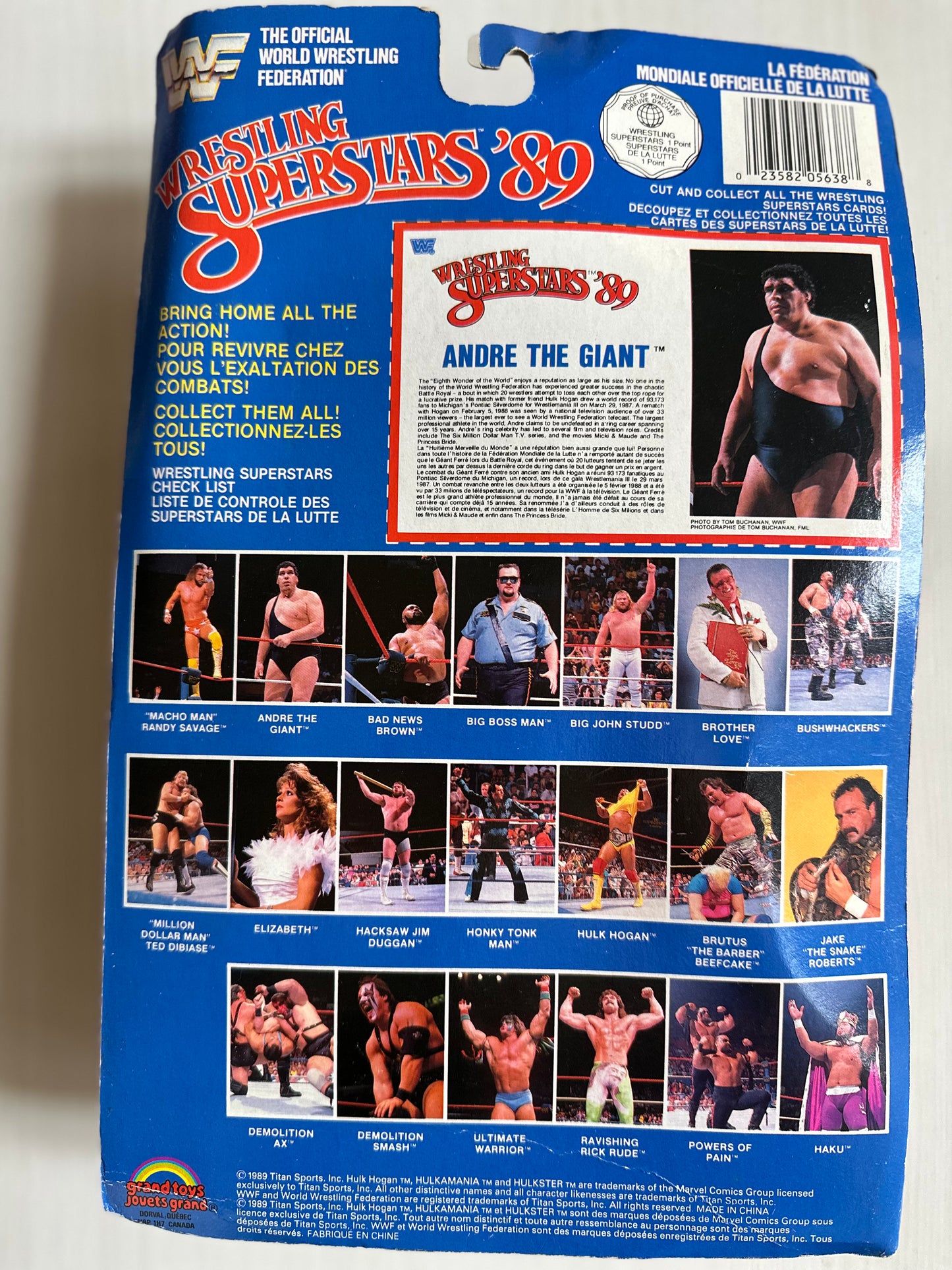 Andre the Giant Grand Toys WWF LJN