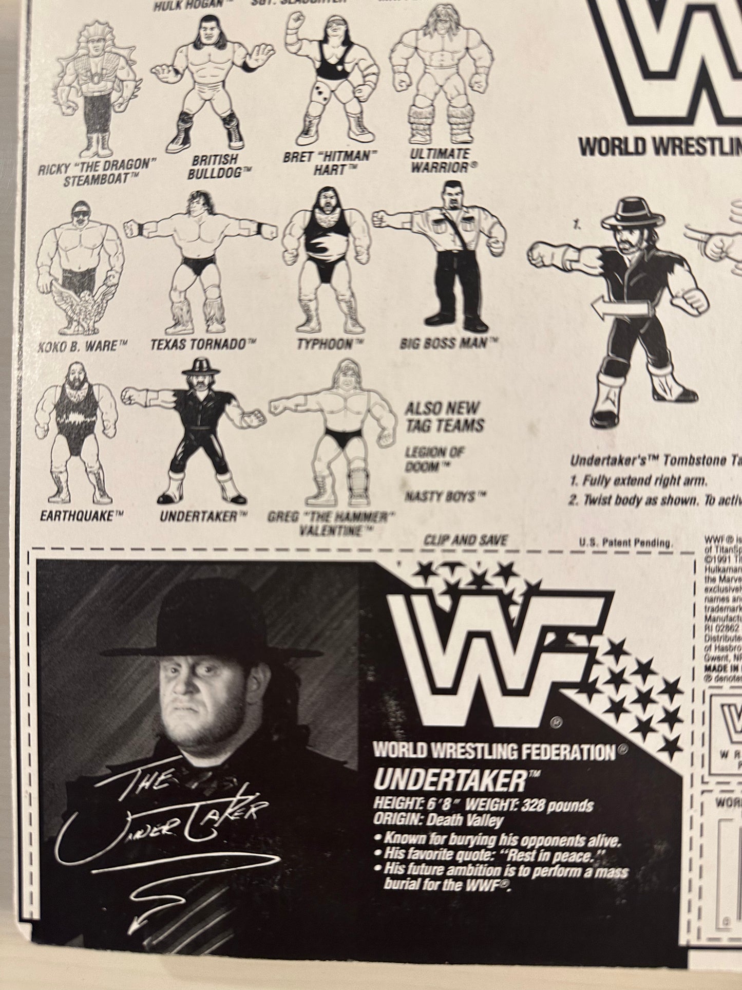 The Undertaker Series 4 WWF Hasbro