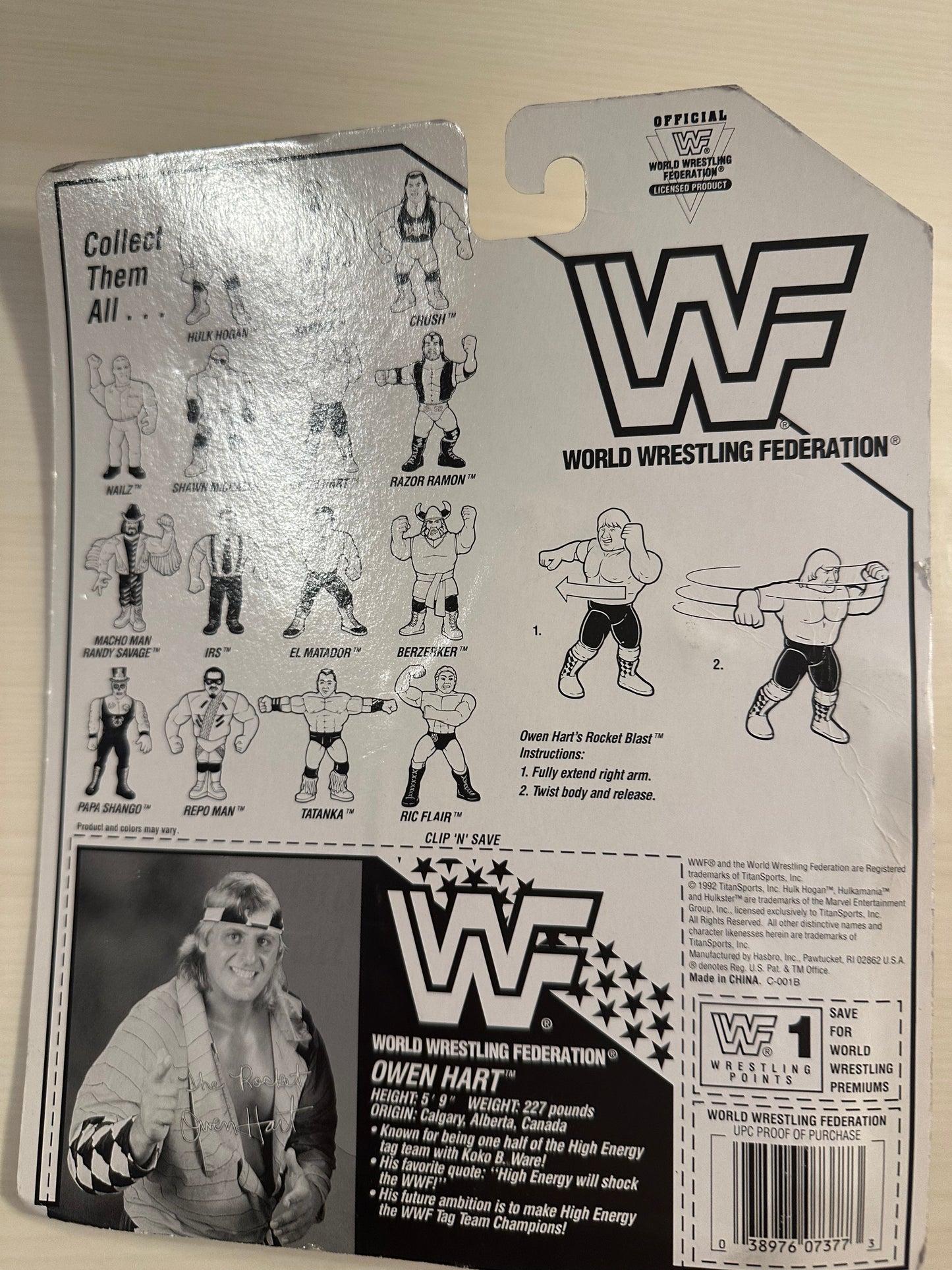 Owen Hart Series 7 WWF Hasbro