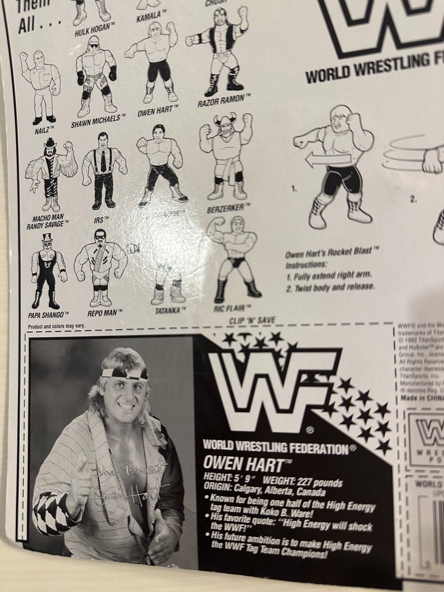 Owen Hart Series 7 WWF Hasbro