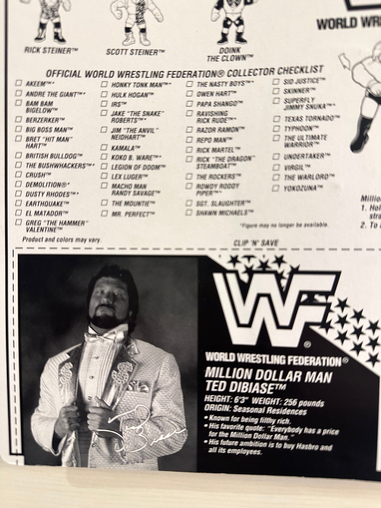 Million Dollar Man Series 9 WWF Hasbro
