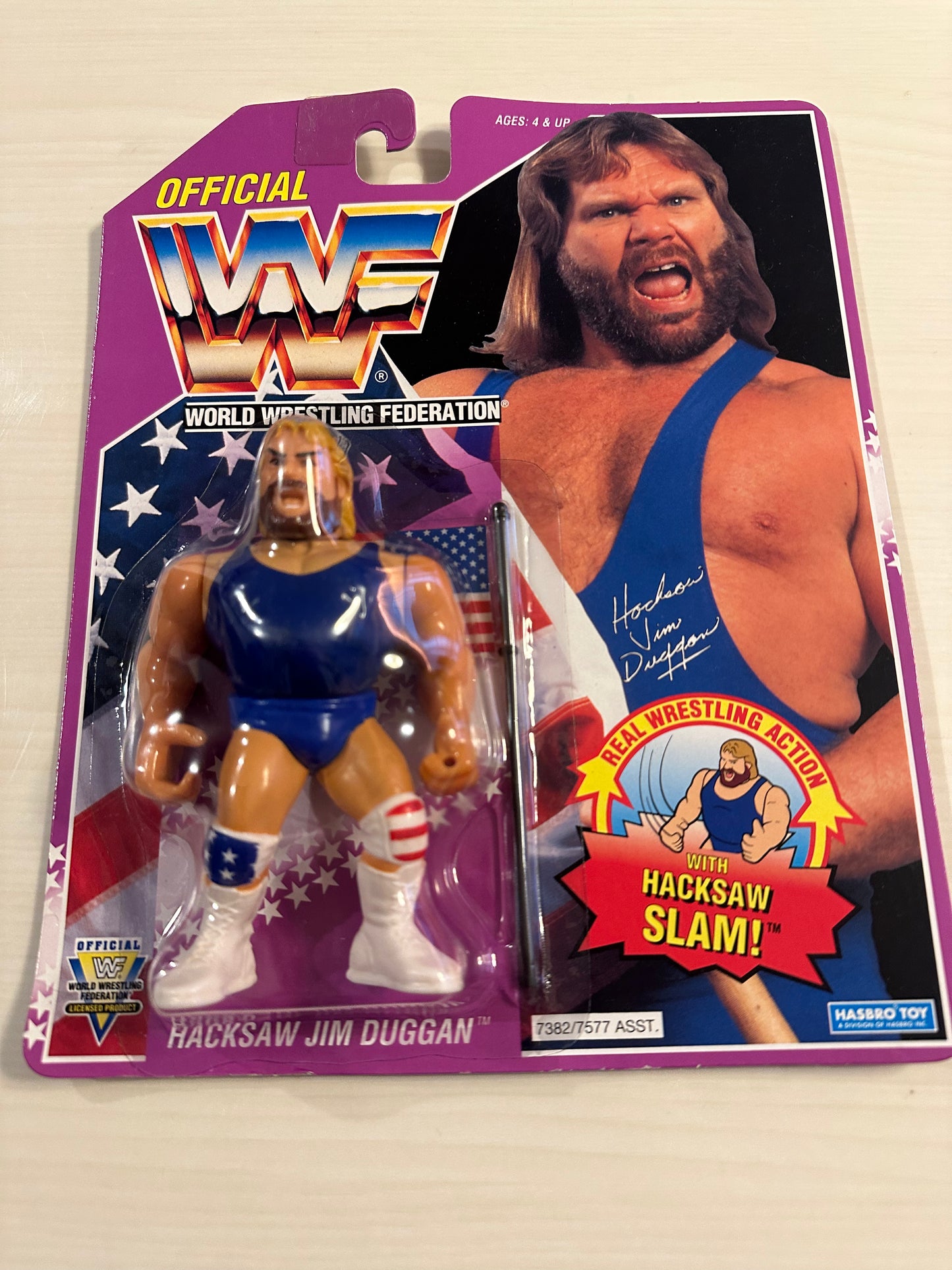 Hacksaw Jim Duggan Series 9 WWF Hasbro
