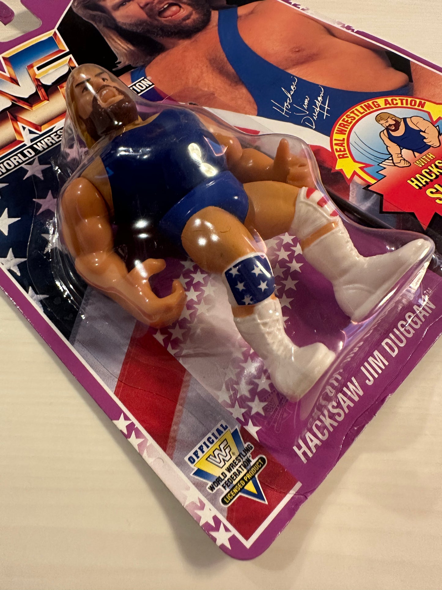 Hacksaw Jim Duggan Series 9 WWF Hasbro