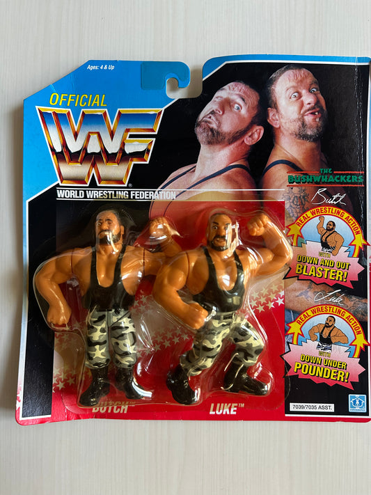 The Bushwhackers Series 2 WWF Hasbro MOC figure