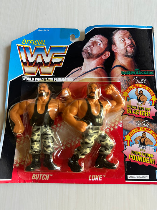 The Bushwhackers Series 2 WWF Hasbro MOC figure