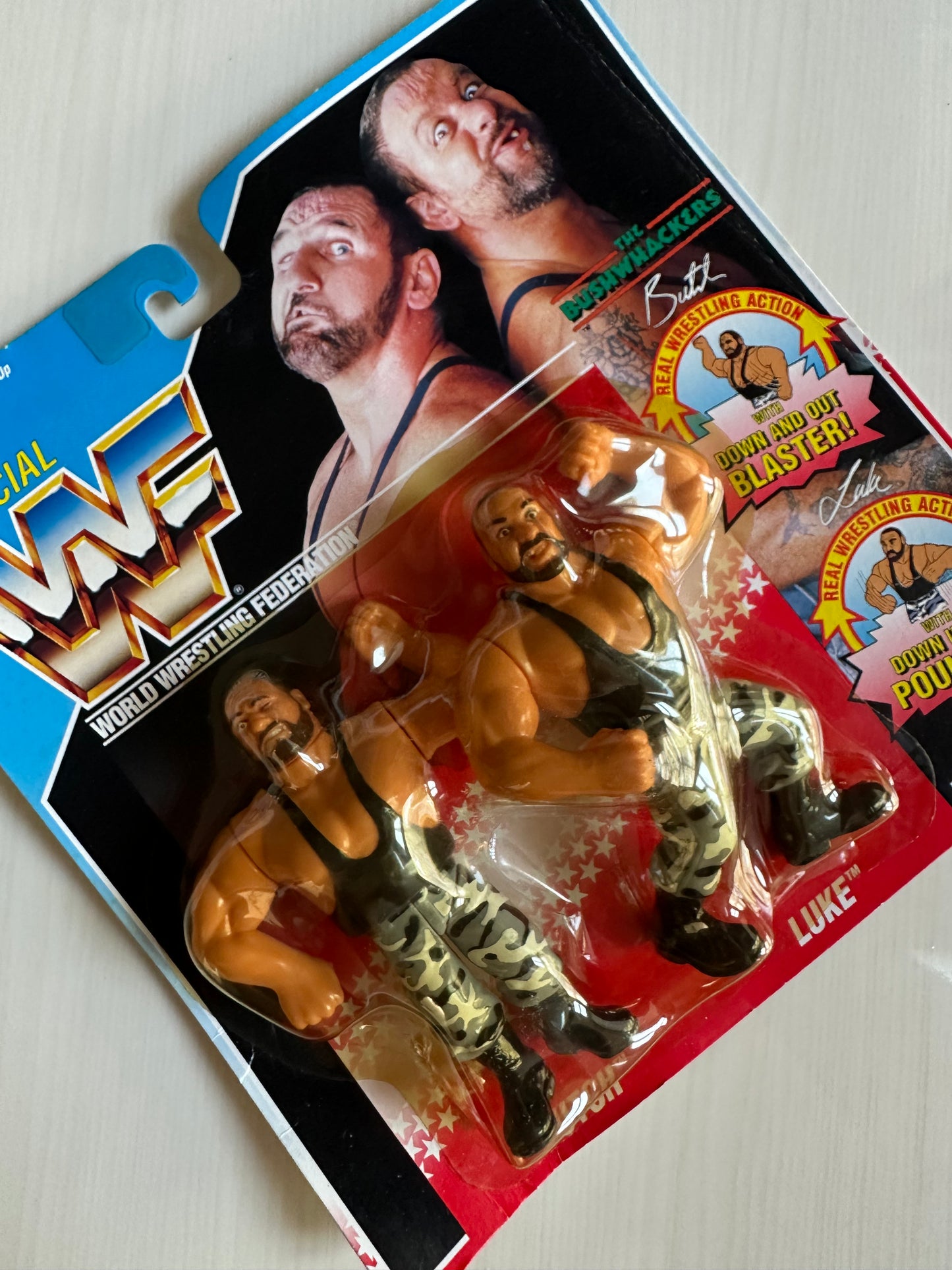 The Bushwhackers Series 2 WWF Hasbro MOC figure