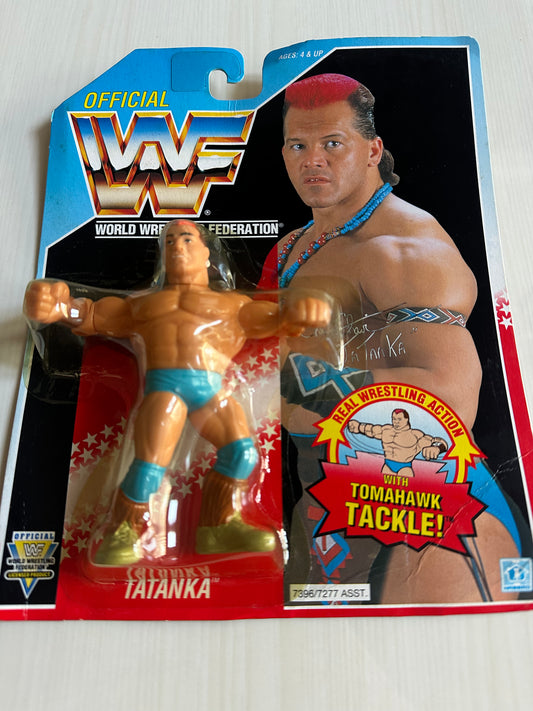 Tatanka Series 6 WWF Hasbro MOC figure