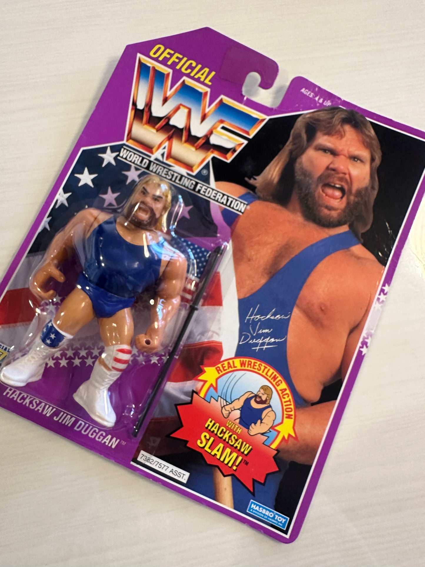 Hacksaw Jim Duggan Series 9 WWF Hasbro