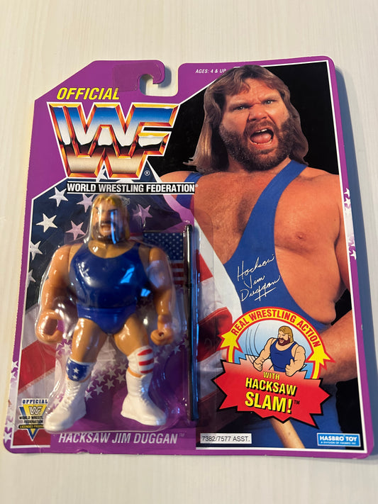 Hacksaw Jim Duggan Series 9 WWF Hasbro MOC figure