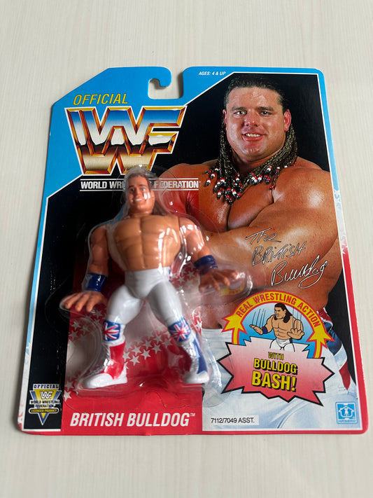 British Bulldog Series 4 WWF Hasbro MOC figure