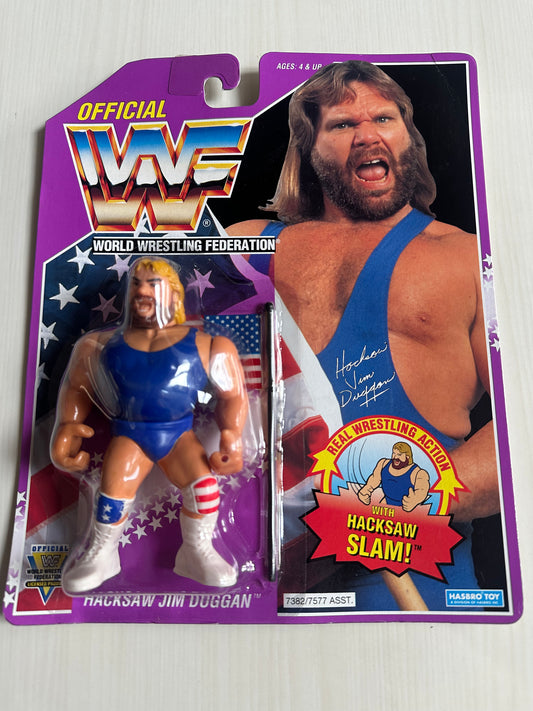 Hacksaw Jim Duggan Series 9 WWF Hasbro MOC figure