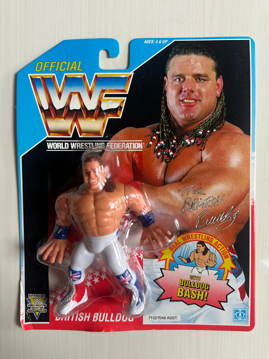 British Bulldog Series 4 WWF Hasbro MOC figure