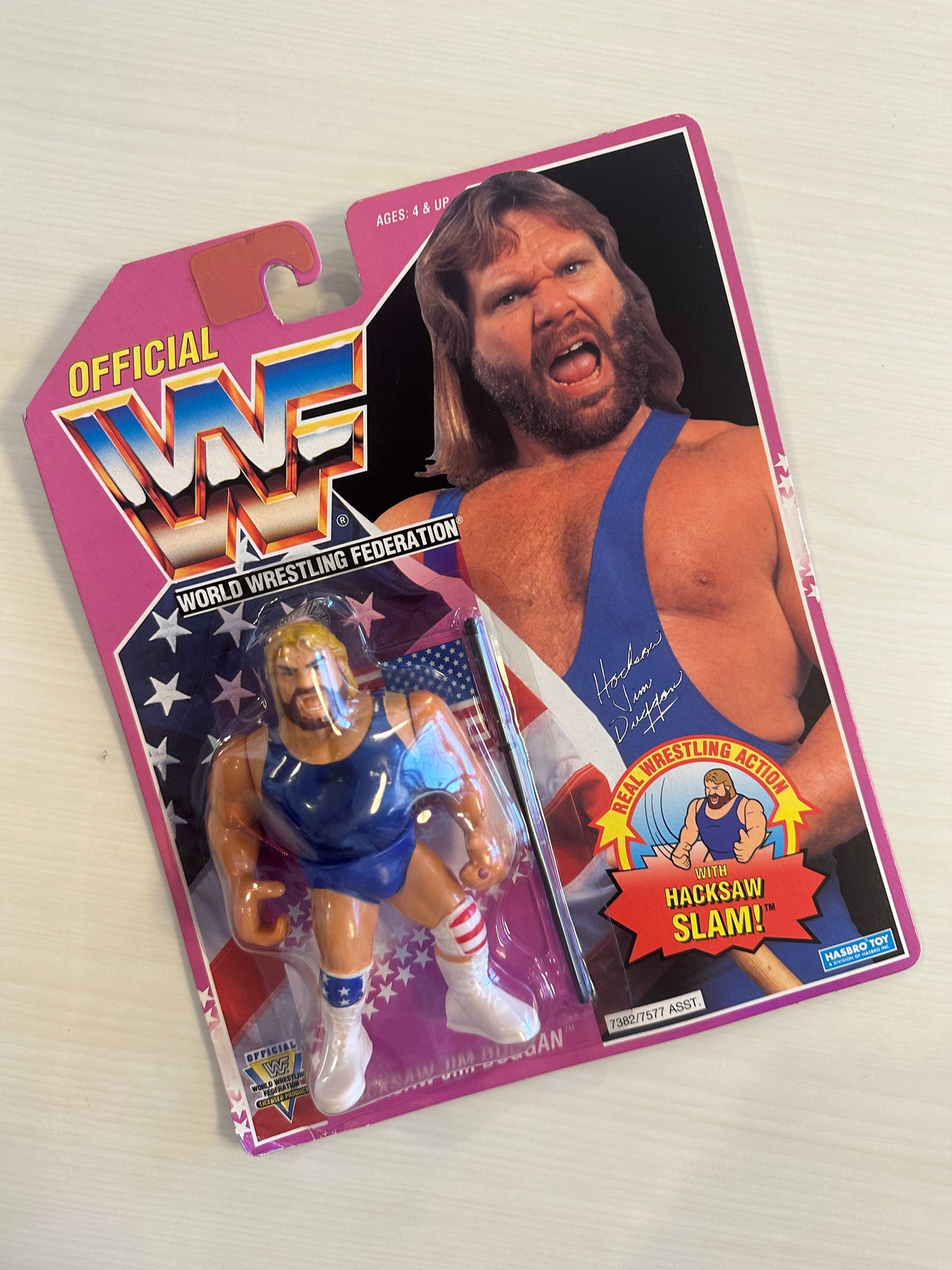Hacksaw Jim Duggan Series 9 WWF Hasbro